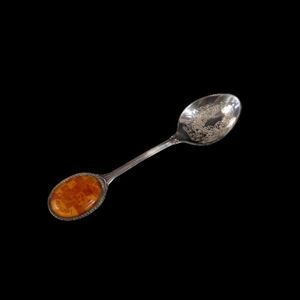 Map Of Ireland Vintage Souvenir Spoon Silverplate